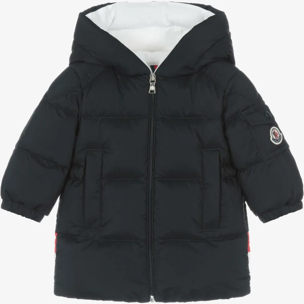Boys Blue Down Padded Marat Parka Coat