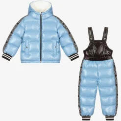 Boys Blue Down Padded Talat Snowsuit
