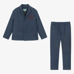 Boys Blue Eiffel Tower Denim Suit