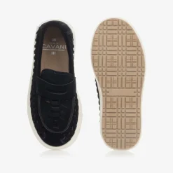 Boys Blue Faux Suede Loafers