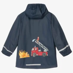 Boys Blue Fire Engine Raincoat