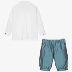 Boys Blue Knickerbocker Shorts Set