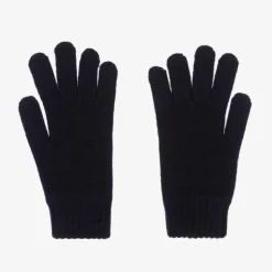 Boys Blue Knitted Gloves