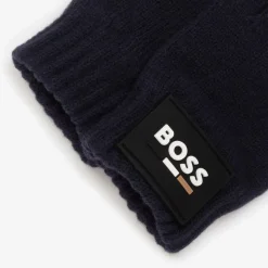 Boys Blue Knitted Gloves