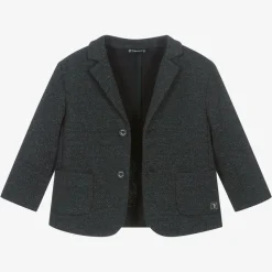 Boys Blue Marl Jersey Blazer