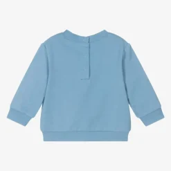 Boys Blue Organic Cotton Fox Sweatshirt