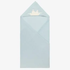 Boys Blue Pima Cotton Babysuit Set