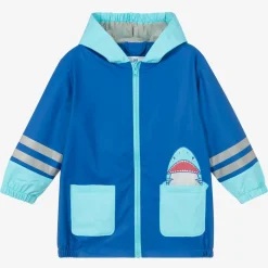 Boys Blue Shark Raincoat