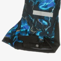 Boys Blue Storm Print Snowsuit & Snood Set