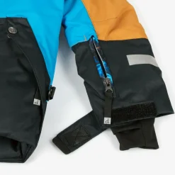 Boys Blue Storm Print Snowsuit & Snood Set