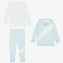 Boys Blue Tracksuit Set
