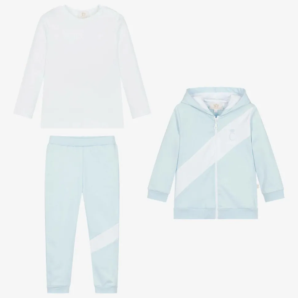 Boys Blue Tracksuit Set