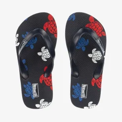 Boys Blue Turtle Flip Flops