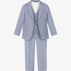 Boys Blue Twill Suit
