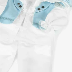 Boys Blue Velvet & Satin Suit