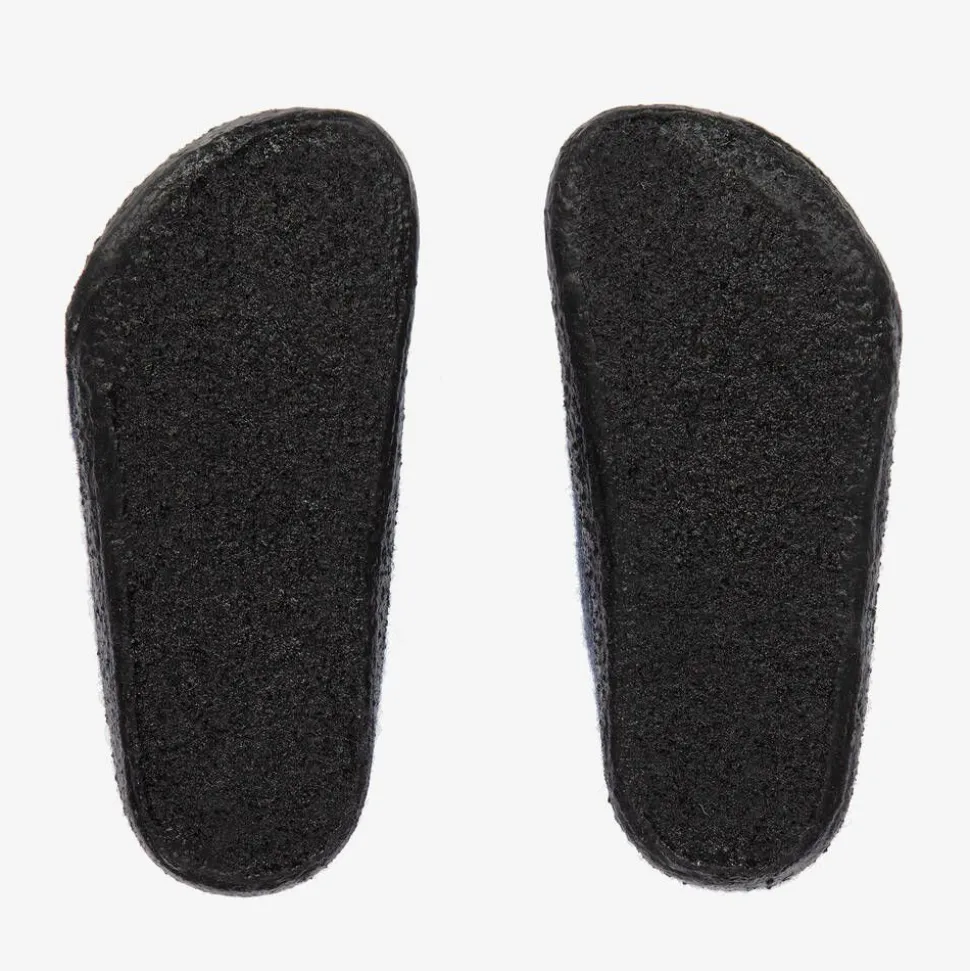 Boys Blue Wool Felt Slippers