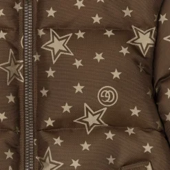 Boys Brown GG Down-Padded Puffer Jacket