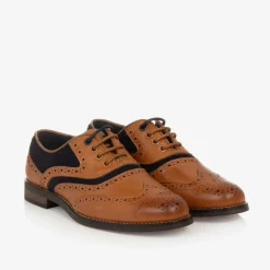 Boys Brown Lace-Up Brogues