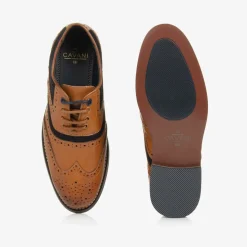 Boys Brown Lace-Up Brogues