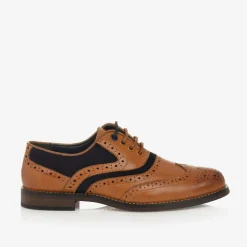 Boys Brown Lace-Up Brogues