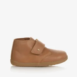 Boys Brown Leather First-Walker Boots