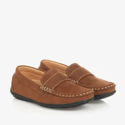 Boys Brown Loafers