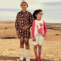 Boys Brown Organic Cotton Paisley Shirt