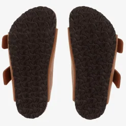Boys Brown Vegan Leather Sandals