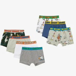 Boys Cotton Animal Boxer Shorts (7 Pack)