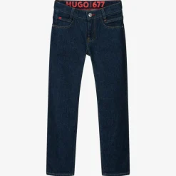 Boys Dark Blue Regular Fit 677 Jeans
