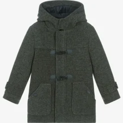 Boys Dark Grey Duffle Coat