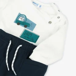 Boys Green & Blue Trouser Set