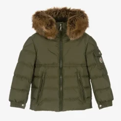 Boys Green Byronf Puffer Jacket