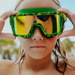 Boys Green Camouflage Swimming Mask