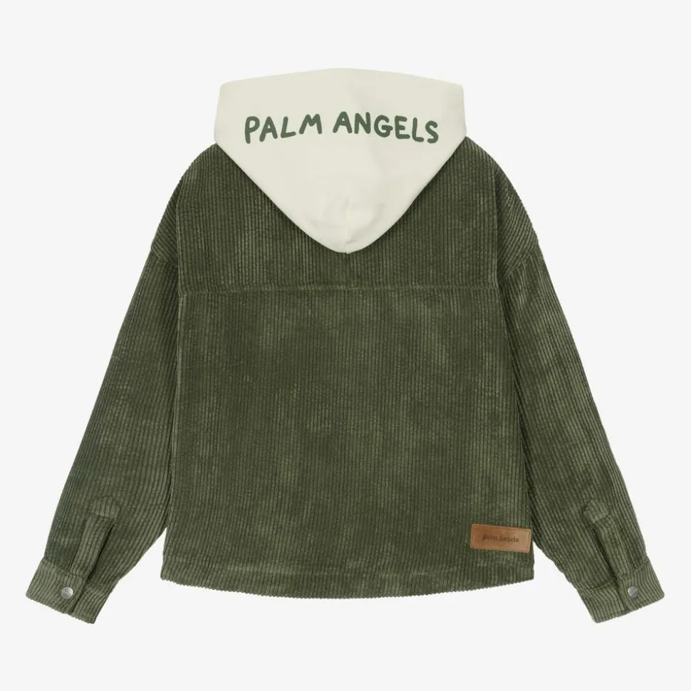 Boys Green Corduroy Overshirt