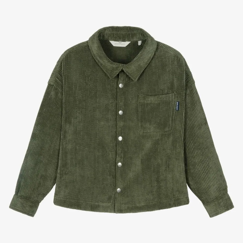 Boys Green Corduroy Overshirt