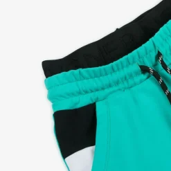 Boys Green Cotton Shorts
