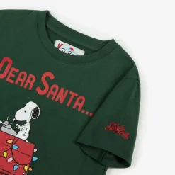 Boys Green Dear Santa Peanuts© T-Shirt