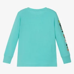 Boys Green Just Do It Cotton Top