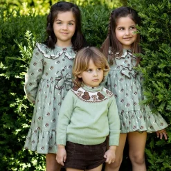 Boys Green Knitted Sweater