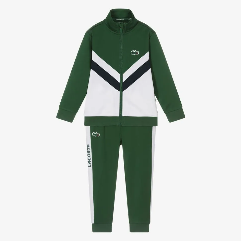 Boys Green Tennis Tracksuit