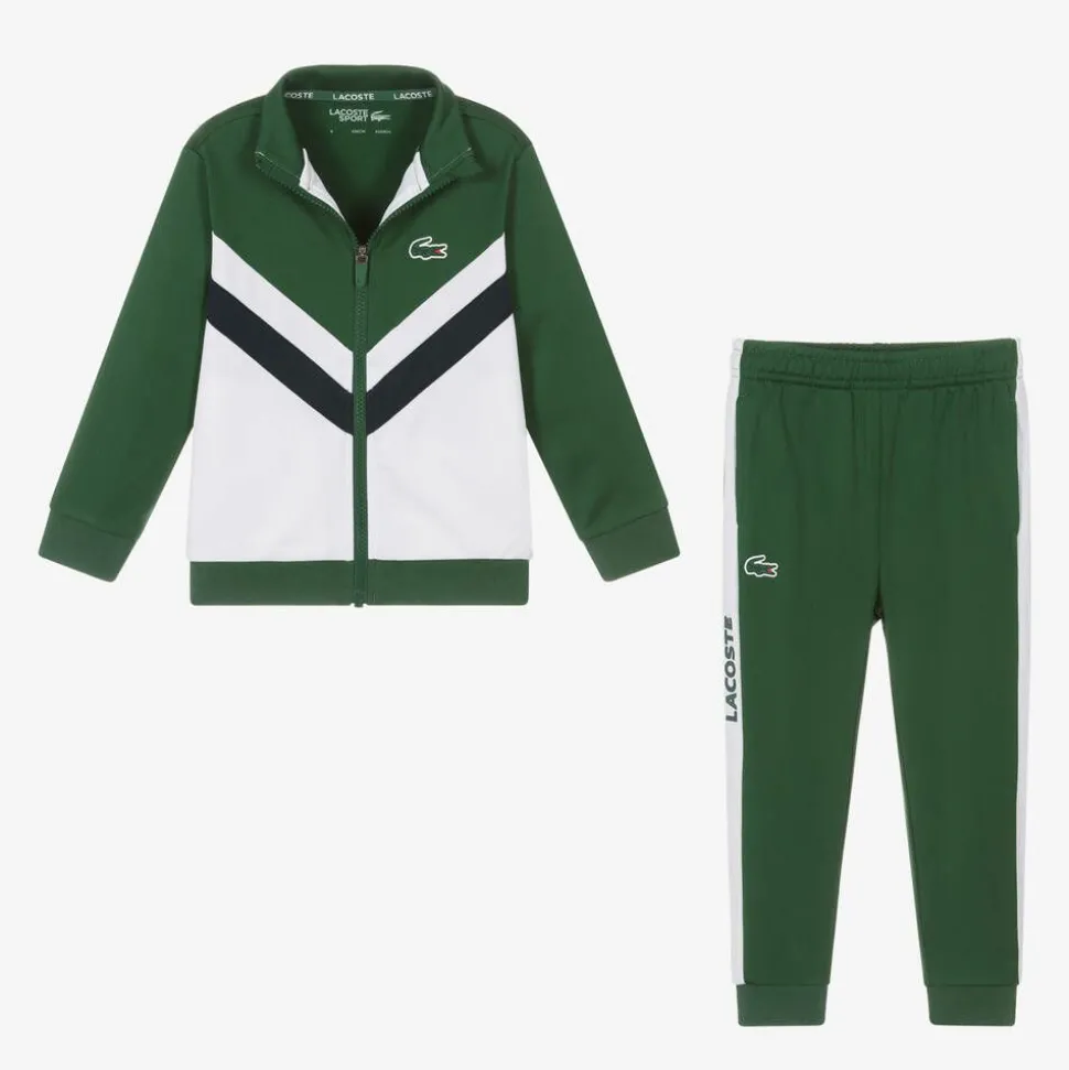 Boys Green Tennis Tracksuit