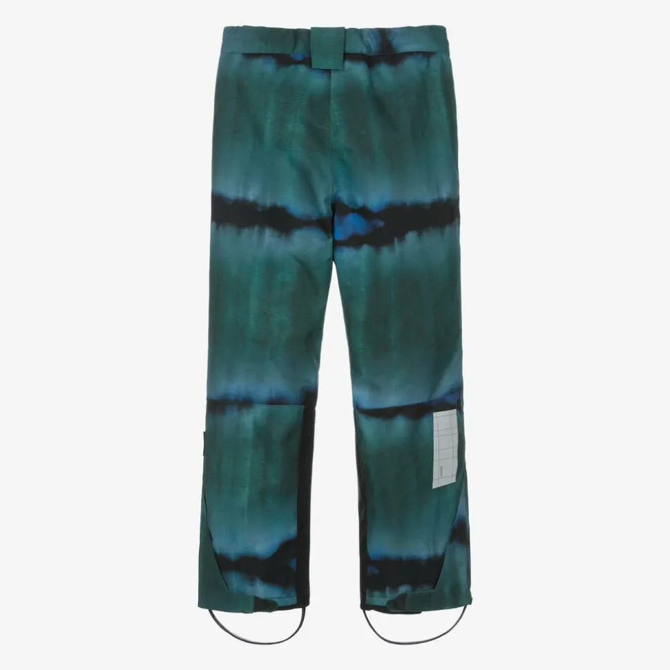 Boys Green Tie-Dye Ski Trousers