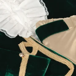 Boys Green Velvet Suit