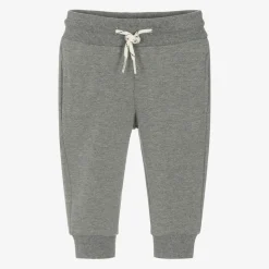 Boys Grey Cotton Joggers