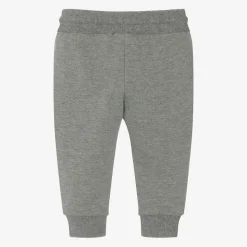 Boys Grey Cotton Joggers