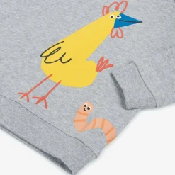 Boys Grey Cotton Sweatshirt