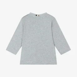 Boys Grey Cotton Top