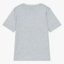 Boys Grey Cotton T-Shirt