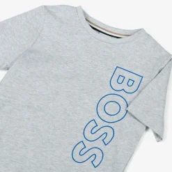 Boys Grey Cotton T-Shirt